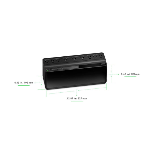 APC Back-UPS 850VA, 120V, 2 USB charging ports, 9 NEMA outlets (3 surge) Best Performance