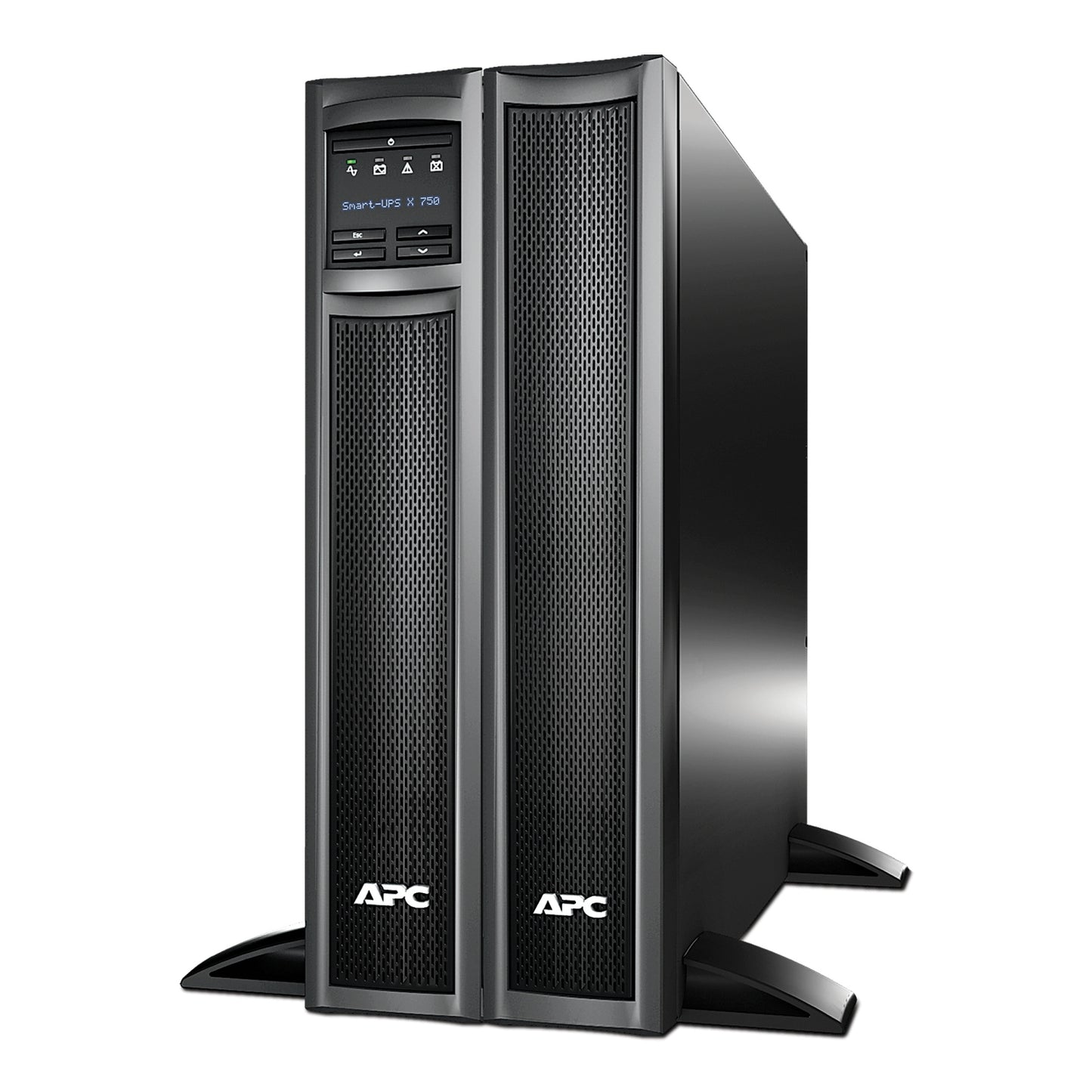 APC Smart-UPS X, Line Interactive, 750VA, Rack/tower convertible 2U, 120V, 8x 5-15R NEMA, SmartConnect port, Extended runtime