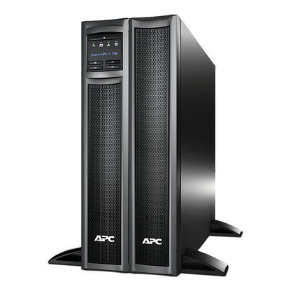 APC Smart-UPS X, Line Interactive, 750VA, Rack/tower convertible 2U, 120V, 8x 5-15R NEMA, SmartConnect port, Extended runtime