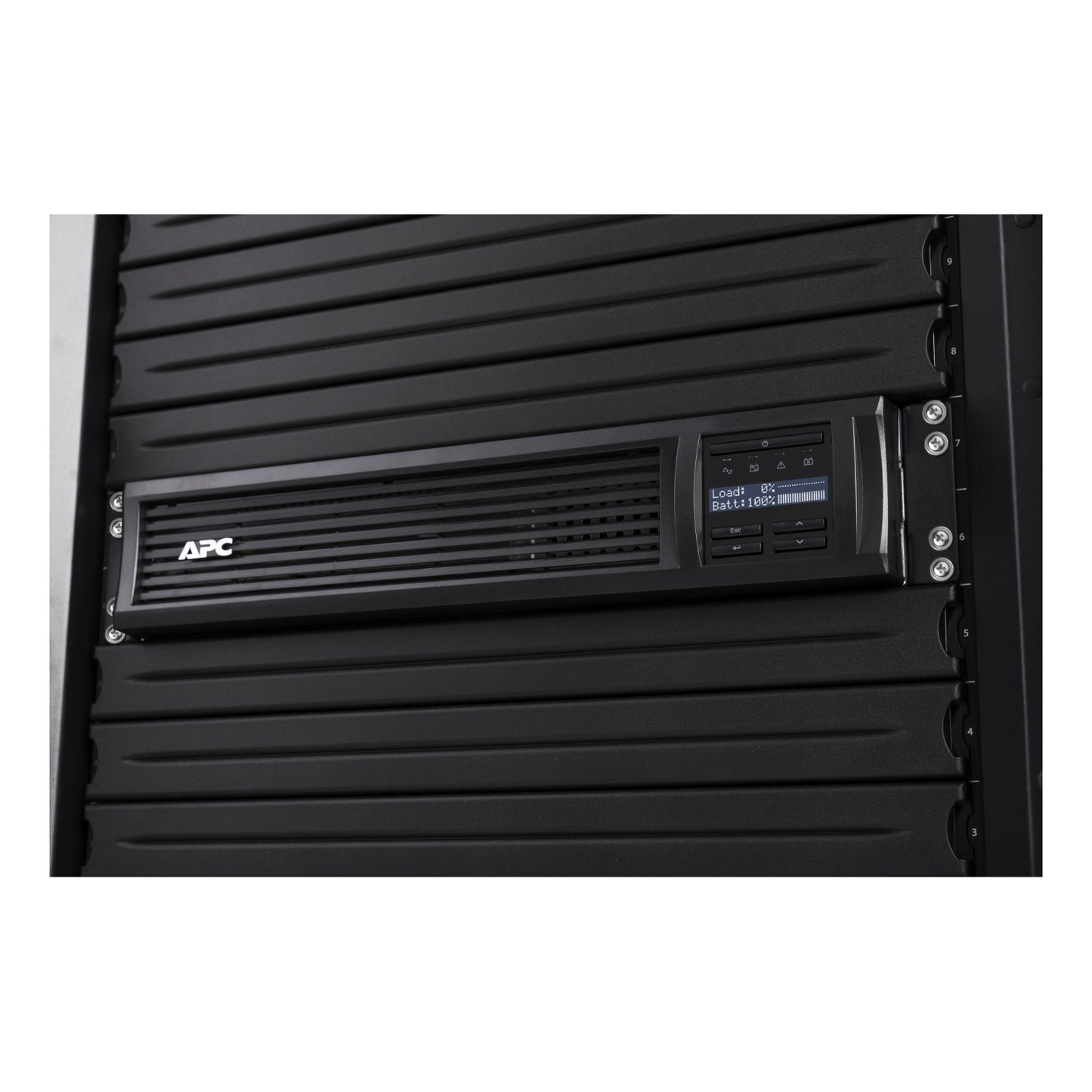 APC Smart-UPS, Line Interactive, 1500VA, Rackmount 2U, 120V, 6x NEMA 5-15R outlets, SmartConnect Port+SmartSlot, AVR, LCD