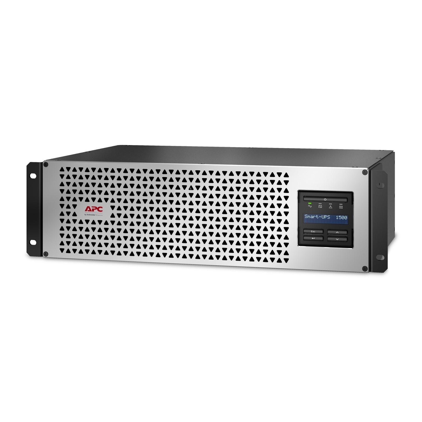 APC Smart-UPS, Line Interactive, 1500VA, Lithium-ion, Rackmount 3U, 120V, 6x NEMA 5-15R outlets, SmartConnect Port+Network Card, Short Depth, AVR, LCD