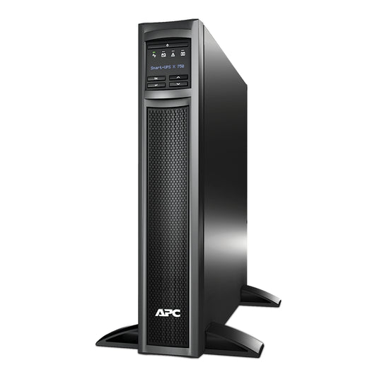 APC Smart-UPS X, Line Interactive, 750VA, Rack/tower convertible 2U, 120V, 8x 5-15R NEMA, SmartConnect port, Extended runtime