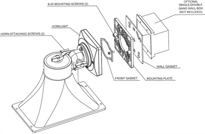 8186-IC INFORMACAST IP HORN SPEAKER