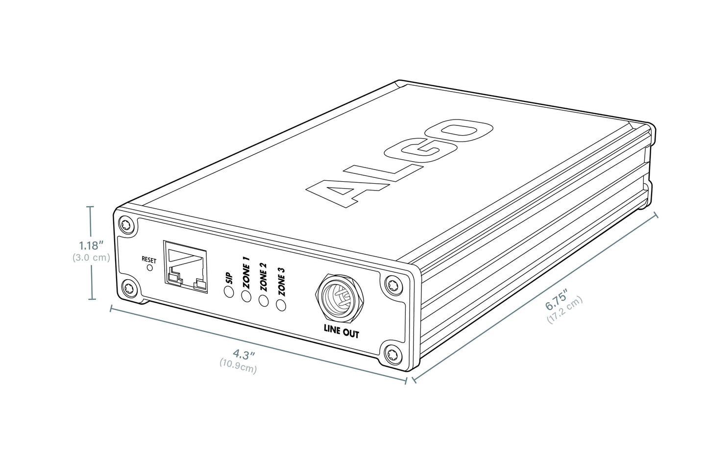 Wideband IP Paging Adapter With Zone Control for Integrating Legacy Analog Amplifiers – PoE