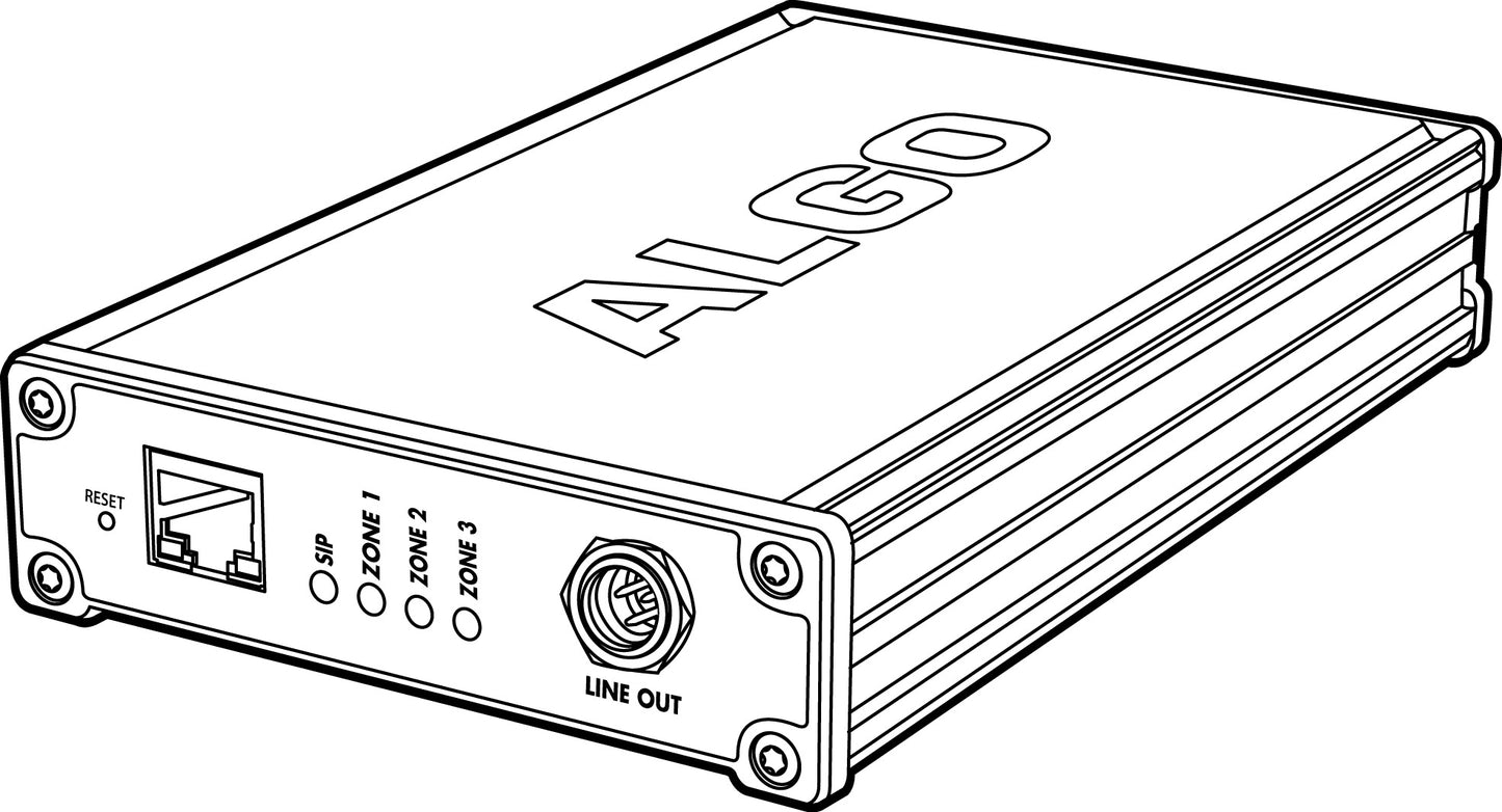 Wideband IP Paging Adapter With Zone Control for Integrating Legacy Analog Amplifiers – PoE