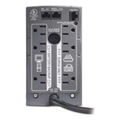 APC Back-UPS, 500VA, Tower, 120V, 6 NEMA 5-15R Outlets , User Replaceable Battery