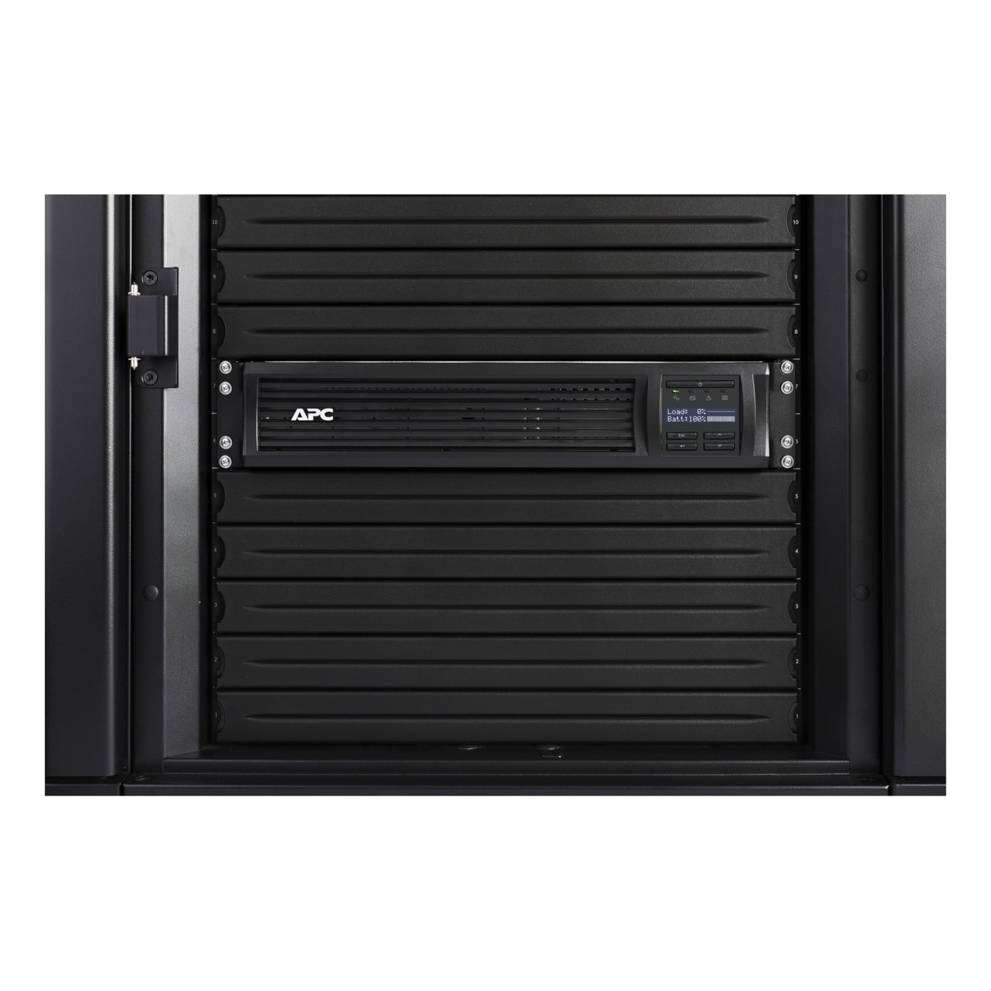 APC Smart-UPS, Line Interactive, 1500VA, Rackmount 2U, 120V, 6x NEMA 5-15R outlets, SmartConnect Port+SmartSlot, AVR, LCD