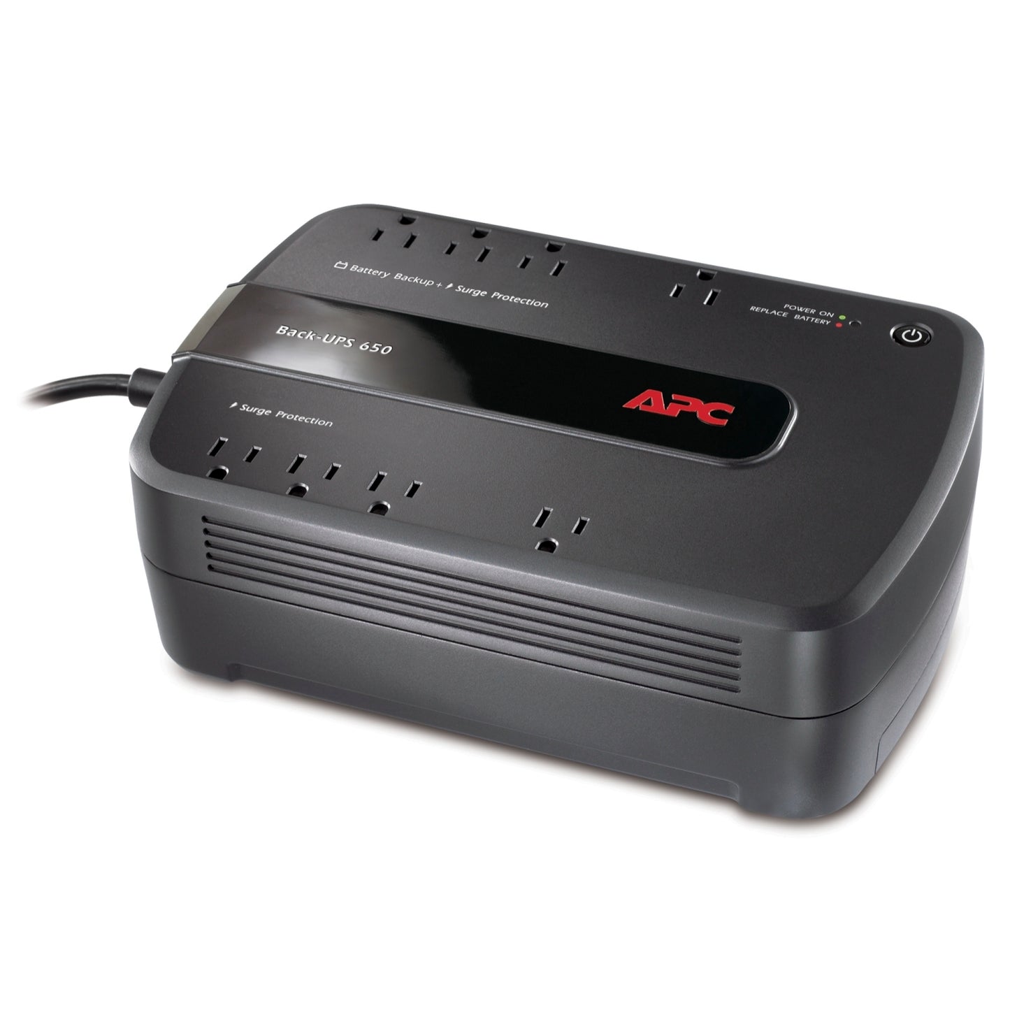 APC Back-UPS 650VA, 120V, 8 NEMA outlets (4 surge) Featured