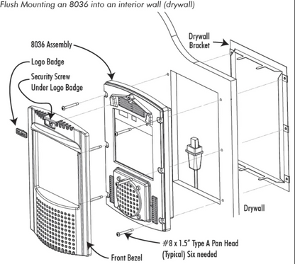 IP Video Intercom with Touch Screen for Door & Gate Entry, Unattended Lobby & Kiosk Applications – PoE