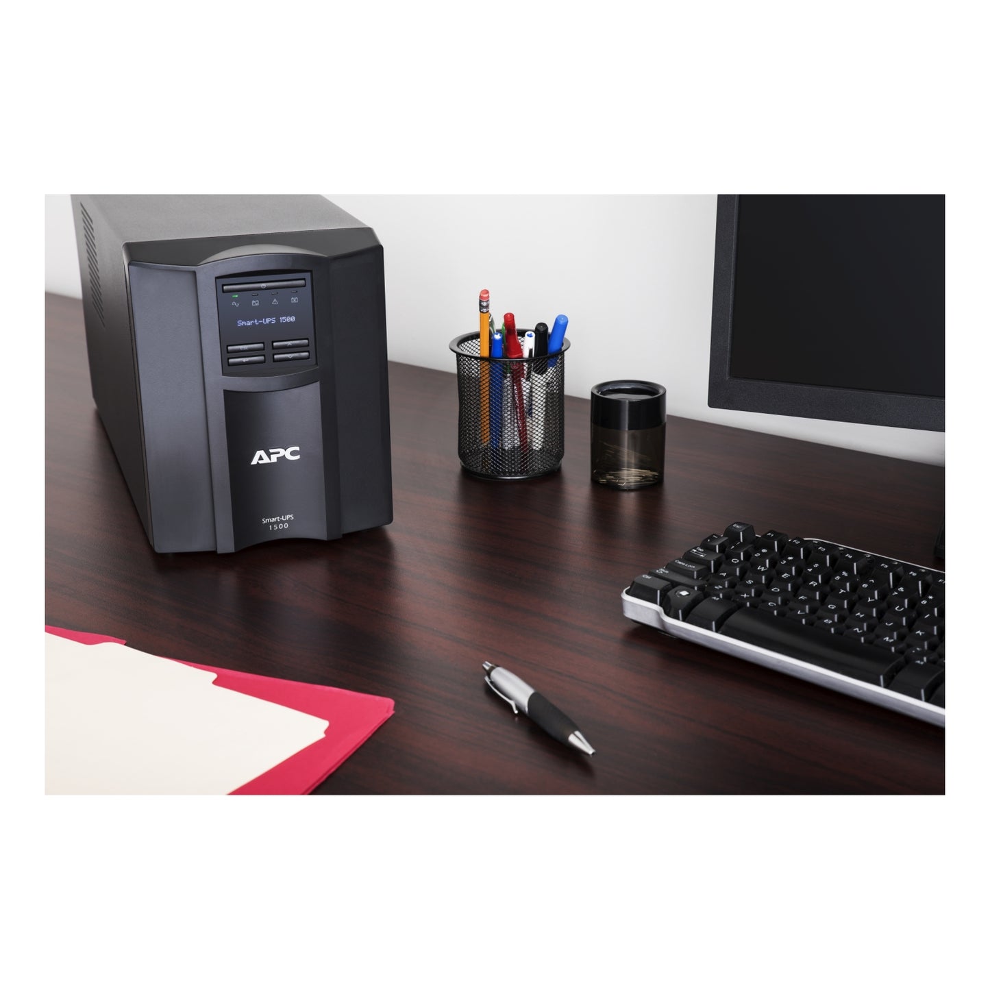 APC Smart-UPS, Line Interactive, 1500VA, Tower, 120V, 8x NEMA 5-15R outlets, SmartConnect Port+SmartSlot, AVR, LCD