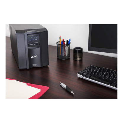 APC Smart-UPS, Line Interactive, 1500VA, Tower, 120V, 8x NEMA 5-15R outlets, SmartConnect Port+SmartSlot, AVR, LCD