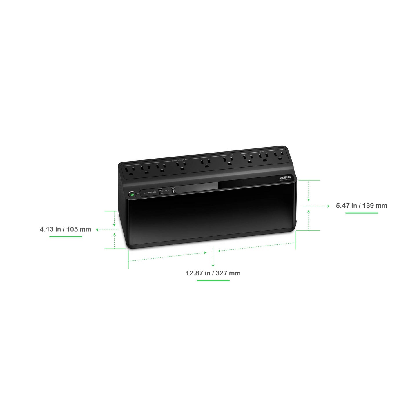 APC Back-UPS 850VA, 120V, 2 USB charging ports, 9 NEMA outlets (3 surge) Best Performance