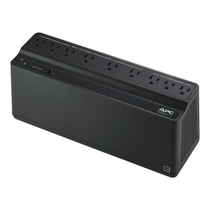 APC Back UPS, 900VA/480W, Floor/Wall Mount 120V, 9x NEMA 5-15R outlets, USB Type A Port, User Replaceable Battery