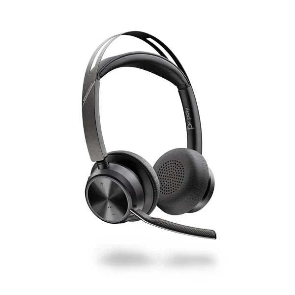 Poly Voyager Focus 2 UC | Professional Noise Cancelling Headset USB-A with Stand