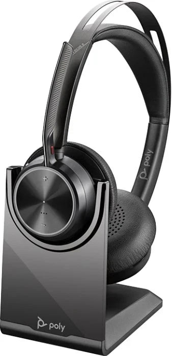 Poly Voyager Focus 2 UC | Professional Noise Cancelling Headset USB-A with Stand